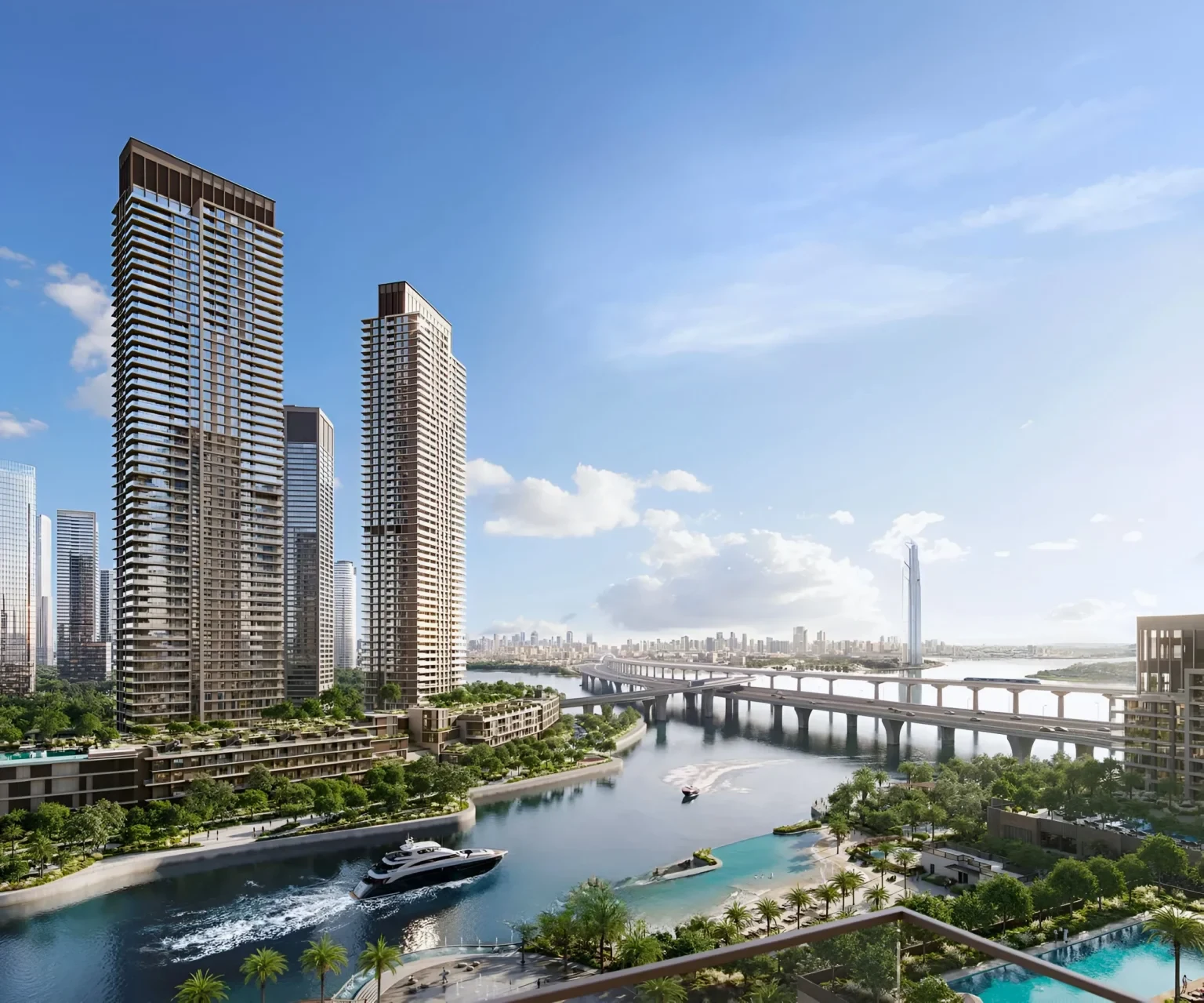 Modern exterior view of ARLO by EMAAR in Dubai Creek Harbour