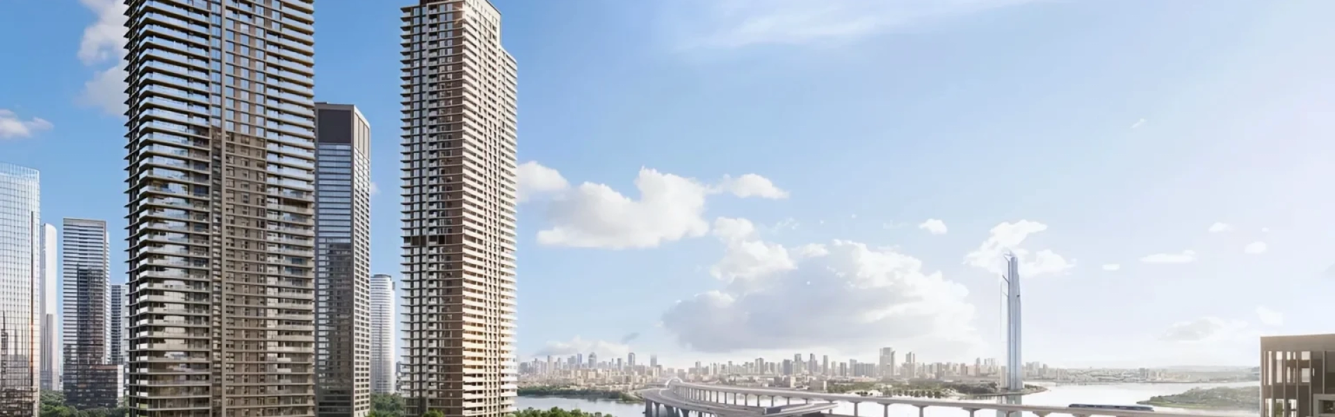 Modern exterior view of ARLO by EMAAR in Dubai Creek Harbour